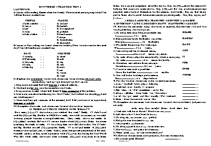 Đề kiểm tra Unit 3 môn Tiếng Anh Lớp 10